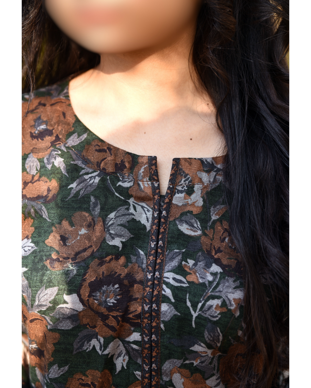 AMÈLORE Women’s 3-Piece Brown Khaddar Suit – Embroidered Winter Classic