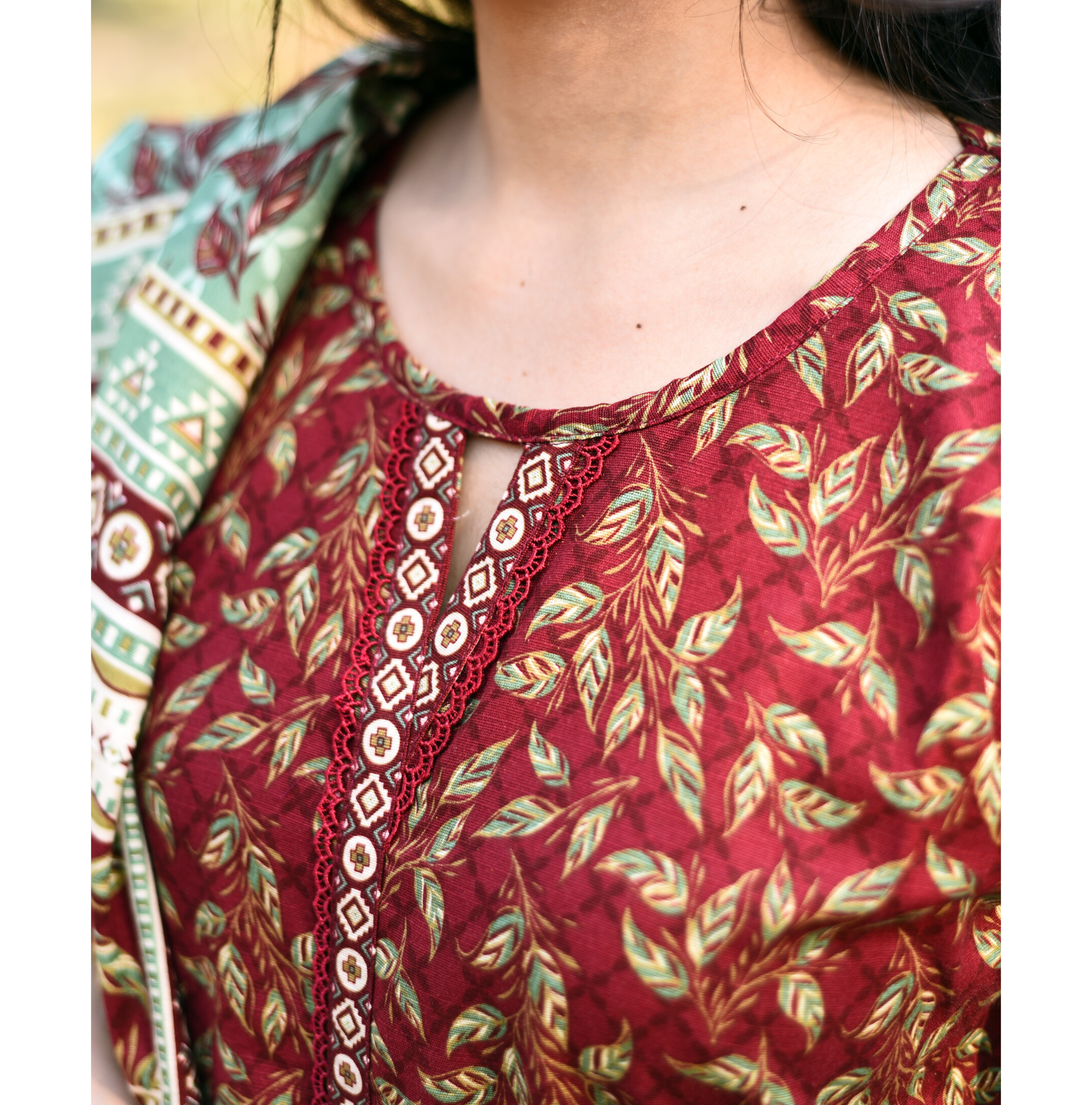 AMÈLORE Women’s 3-Piece Red Khaddar Suit – Vibrant Winter Embroidered Elegance