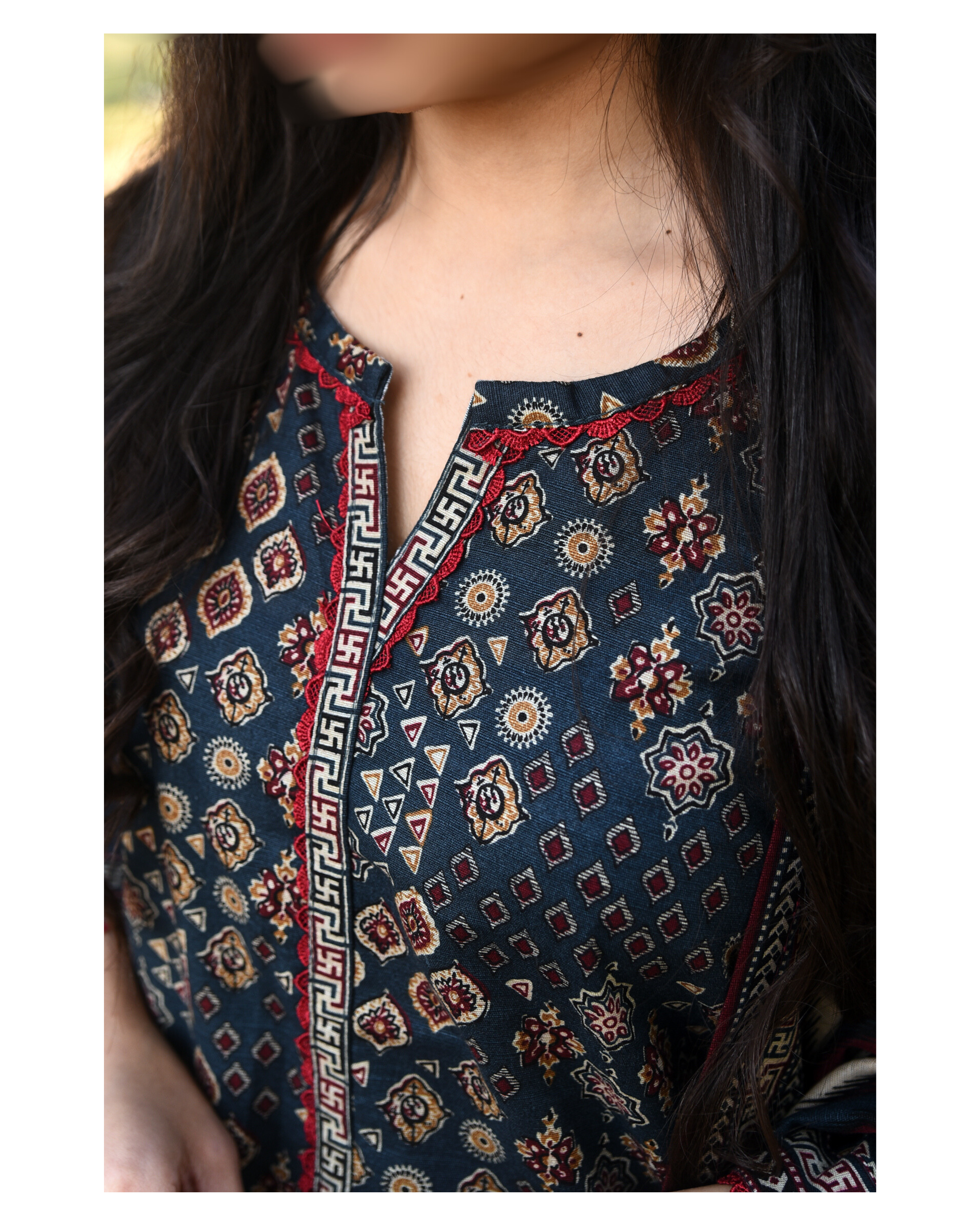 AMÈLORE Women’s 3-Piece Zinc Khaddar Suit – Soft Winter Classic Elegance