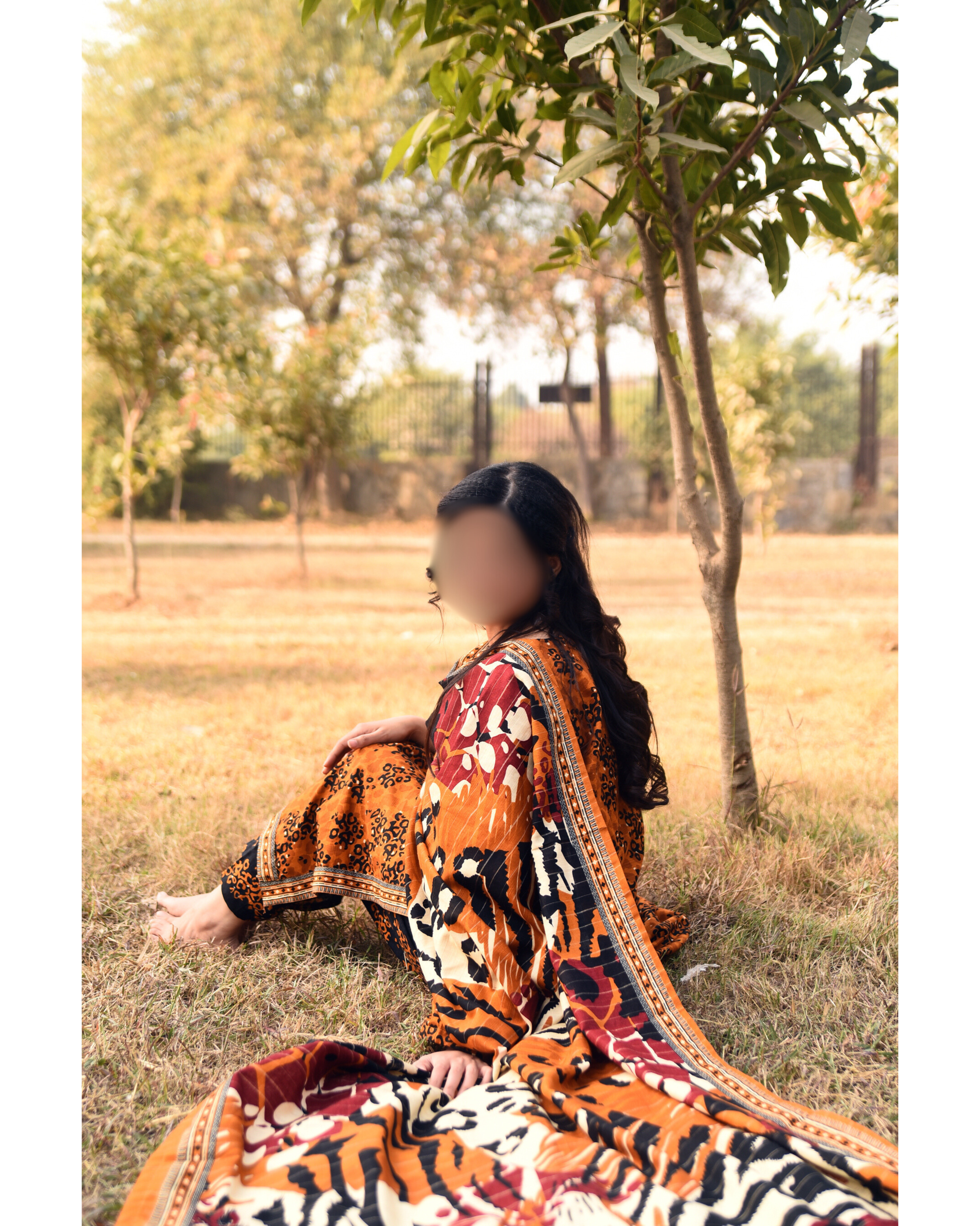 AMÈLORE Women’s 3-Piece Mustard Khaddar Suit – Warm Winter Embroidered Elegance