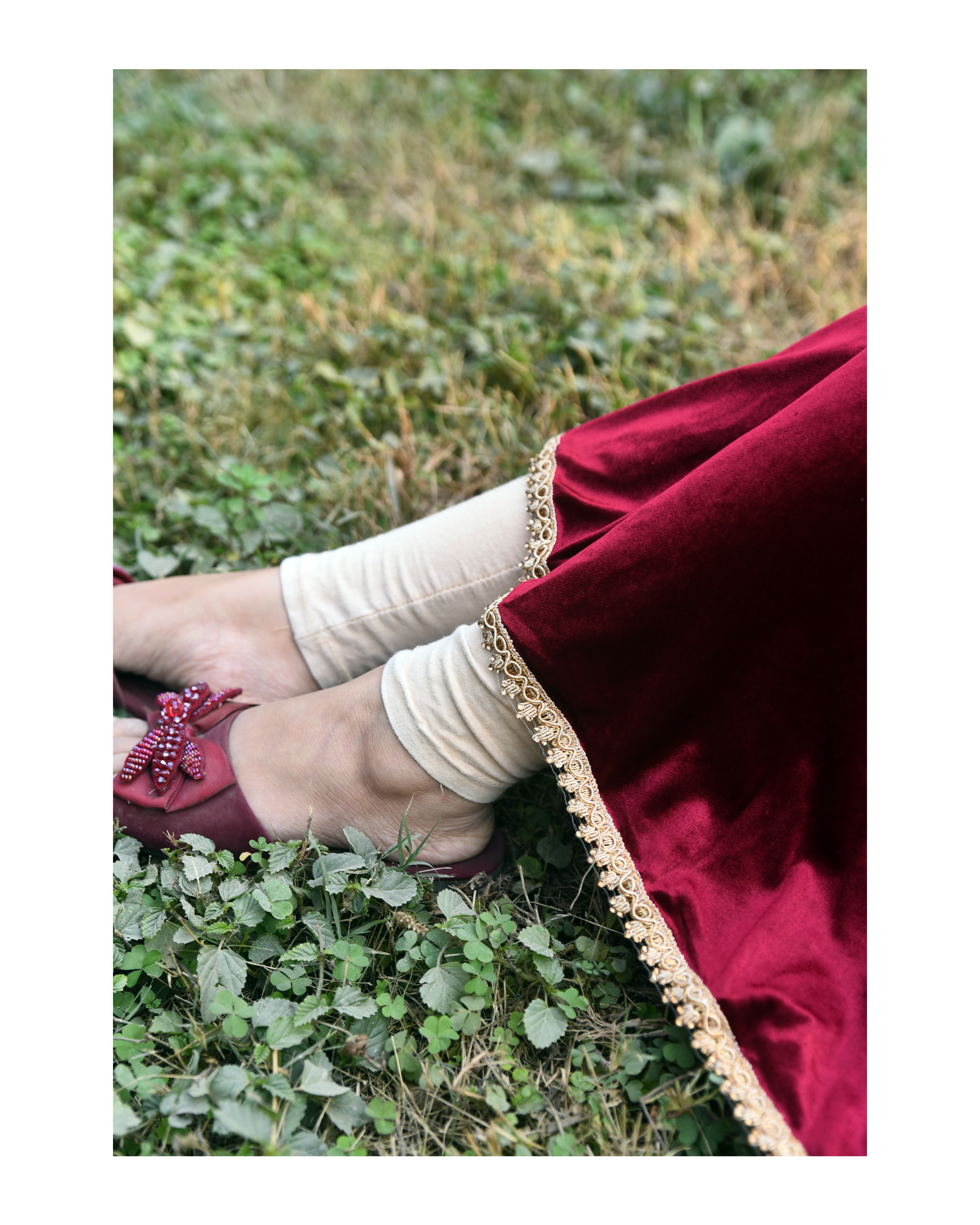 AMÈLORE Women’s Premium Velvet Frock – Deep Mehroon Winter Luxe Elegance